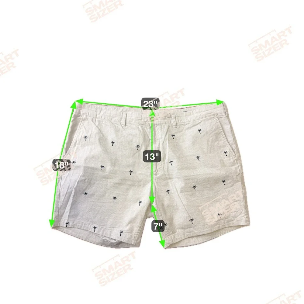 Bonobos Pin Striped Palm Tree Embroidered‎ Shorts Casual Menswear